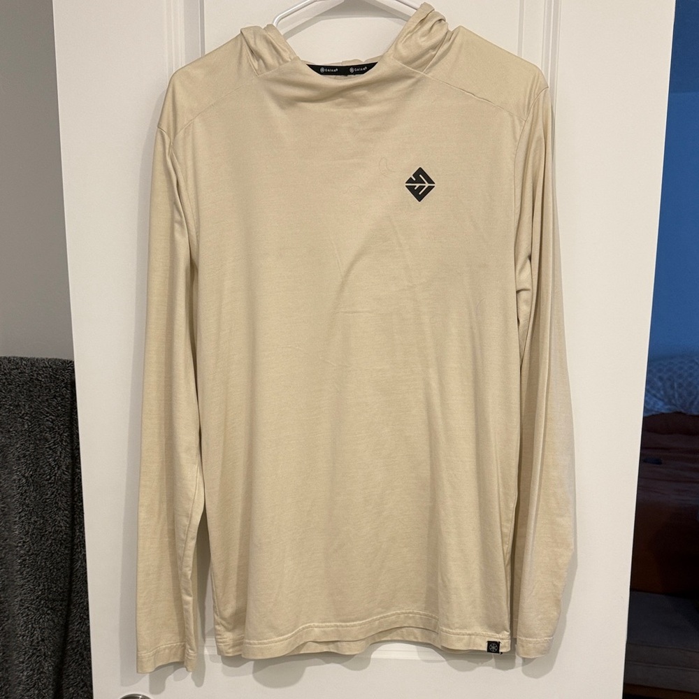 GAIAM Men's Light Tan Hoodie Shirt